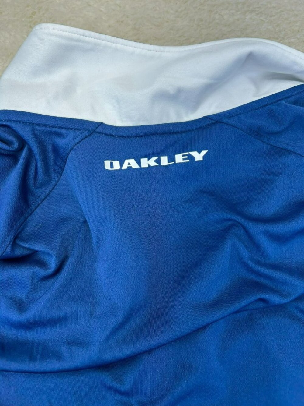 Oakley Mens Blue Polo Shirt XXL Polyester Regular Fit Hydrolix Moisture-Wicking - Picture 5 of 5